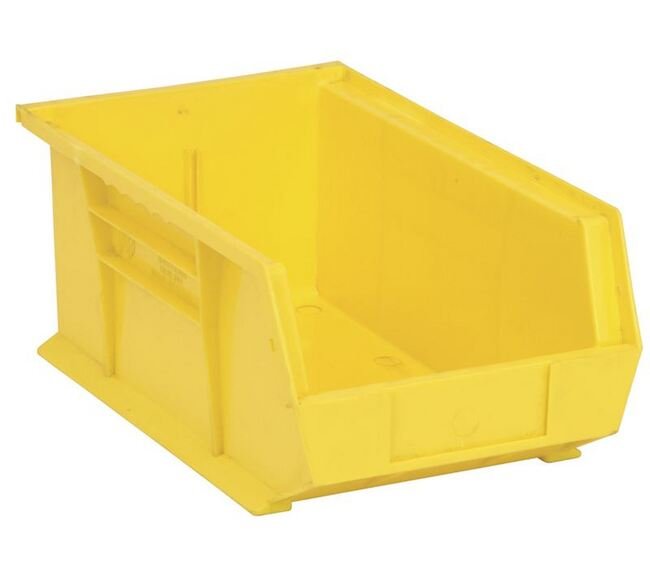 Yellow Ultra Stack & Hang Bin - 13-5/8" x 8-1/4" x 6" - Image 1