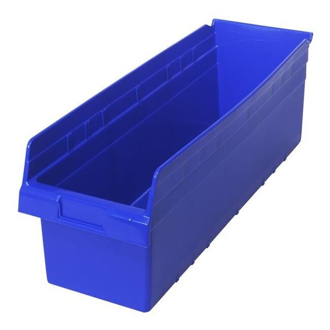 Blue Shelf Bin 23-5/8In X 8-3/8In X 8In - Image 1