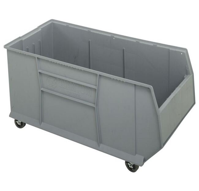Gray Mobile Rackbin Container - Image 1