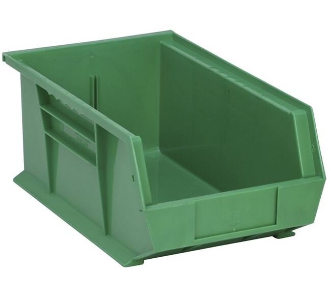 Green Ultra Stack & Hang Bin - 13-5/8" X 8-1/4" X 6" - Image 1