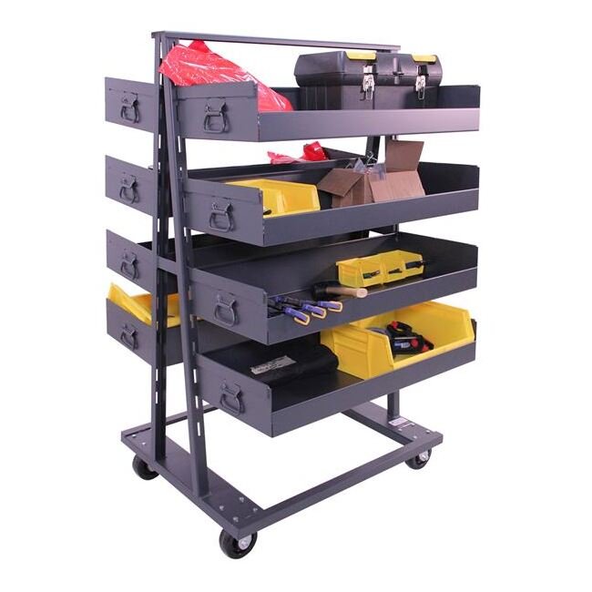 Heavy-Duty Double-Sided A-Frame Material Handling Carts - Image 1