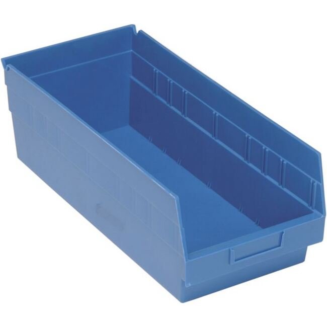 Blue Shelf Bin 17-7/8" x 8-3/8" x 6" - Image 1
