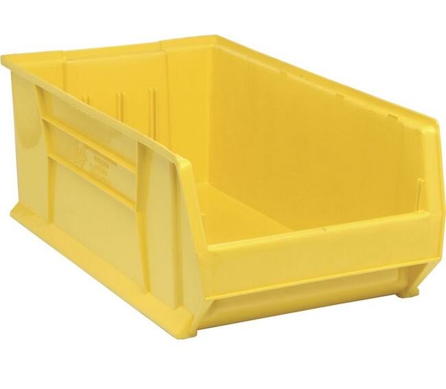 Heavy-Duty Yellow Hulk Container 29-7/8" x 16-1/2" x 11" - Image 1