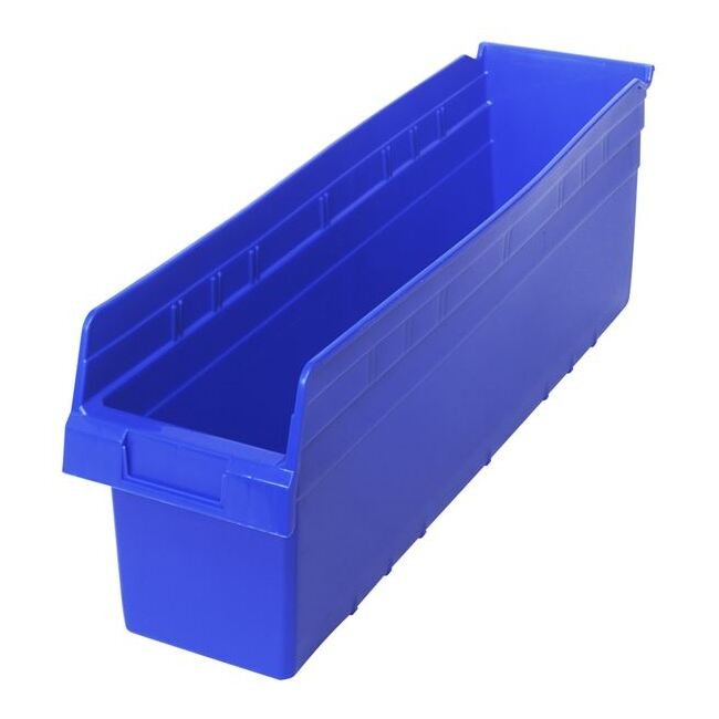 Blue Shelf Bin 23-5/8 x 6-5/8 x 8 Inches - Image 1