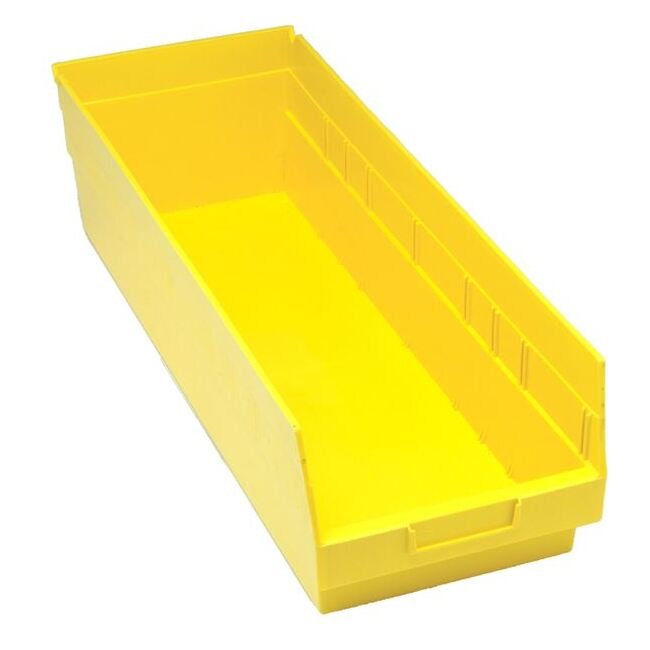 Yellow Shelf Bin 23-5/8 x 8-3/8 x 6 Inches - Image 1