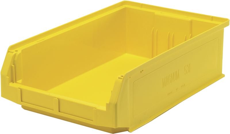 Yellow Magnum Series Material Handling Bin 19-3/4in x 12-3/8in x 5-7/8in - Image 1