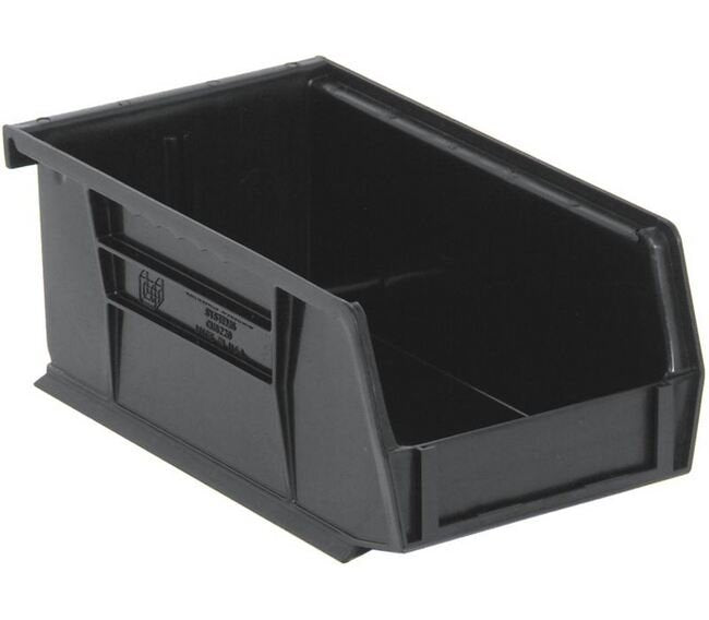 Black Ultra Stack & Hang Bin 7-3/8 x 4-1/8 x 3 Inches - Image 1