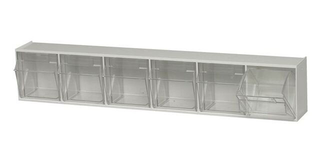 White Tip Out Bin for Efficient Material Handling - Image 1