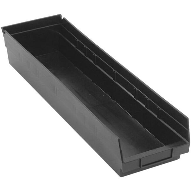Heavy-Duty Black Shelf Bin 23-5/8" X 6-5/8" X 4" - Image 1