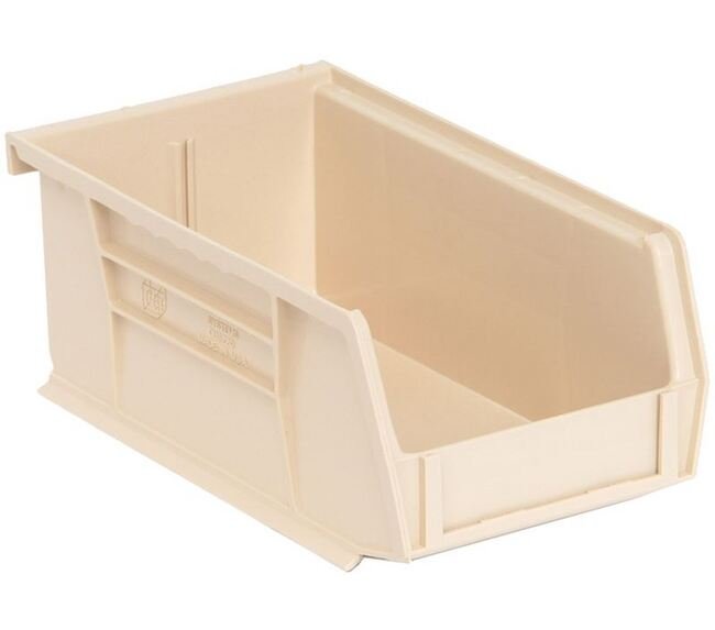 Ivory Ultra Stack & Hang Bin 7-3/8 x 4-1/8 x 3 Inches - Image 1