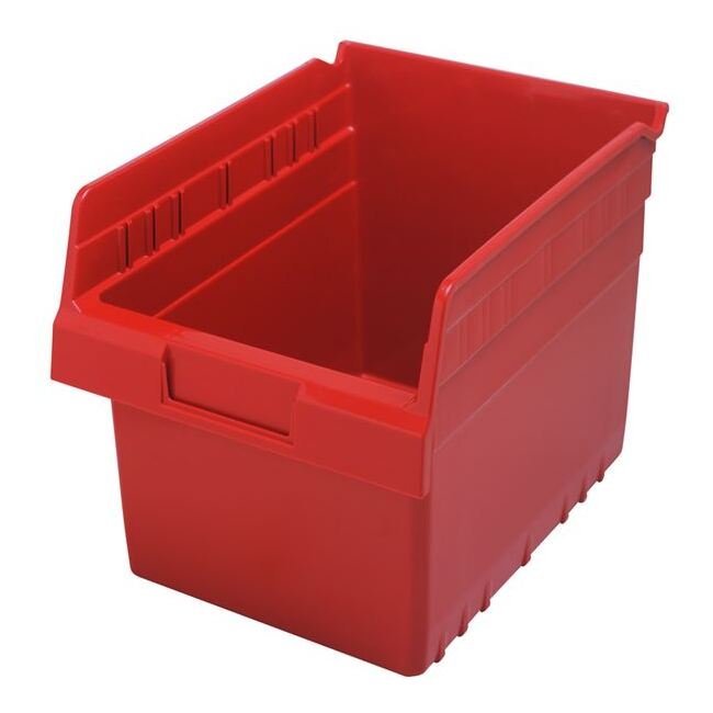 Red Shelf Bin - 11-5/8In X 8-3/8In X 8In - Image 1