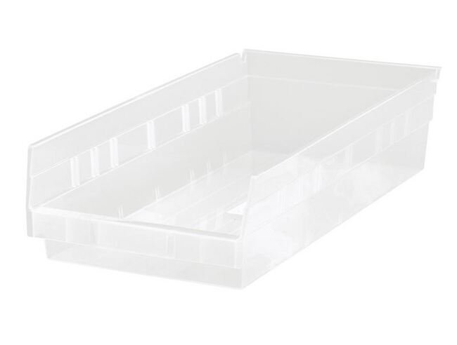 Clear Economy Shelf Bin 17-7/8" x 6-5/8" x 4" - Image 1