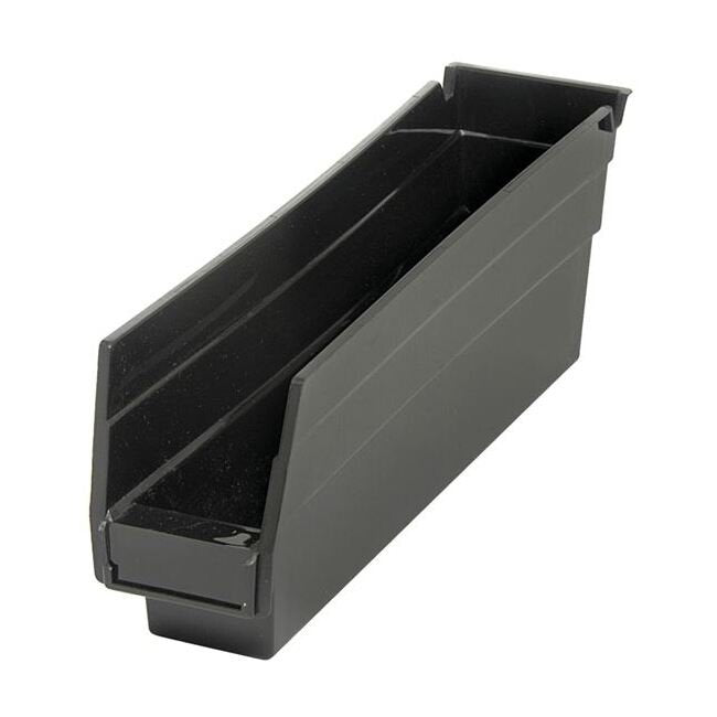 Heavy-Duty Black Shelf Bin - 11-5/8 x 2-3/4 x 4 Inches - Image 1