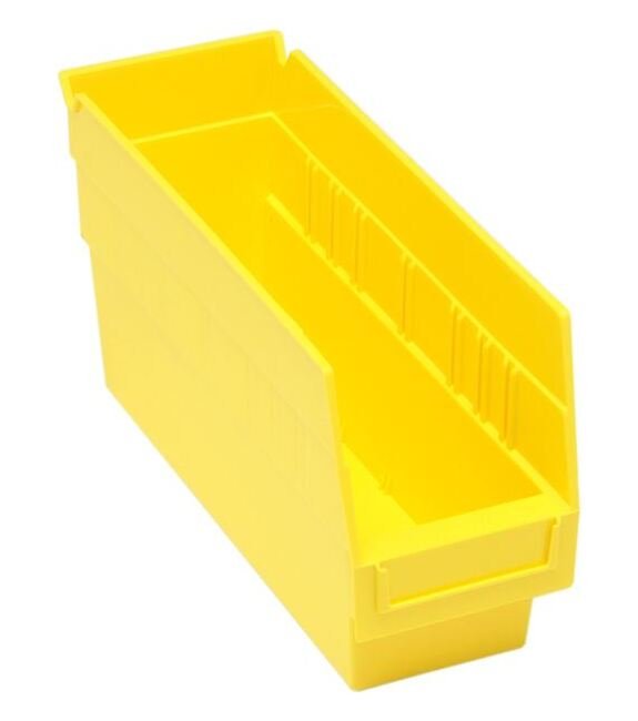 Yellow Shelf Bin - 11-5/8In X 4-1/8In X 6In - Image 1