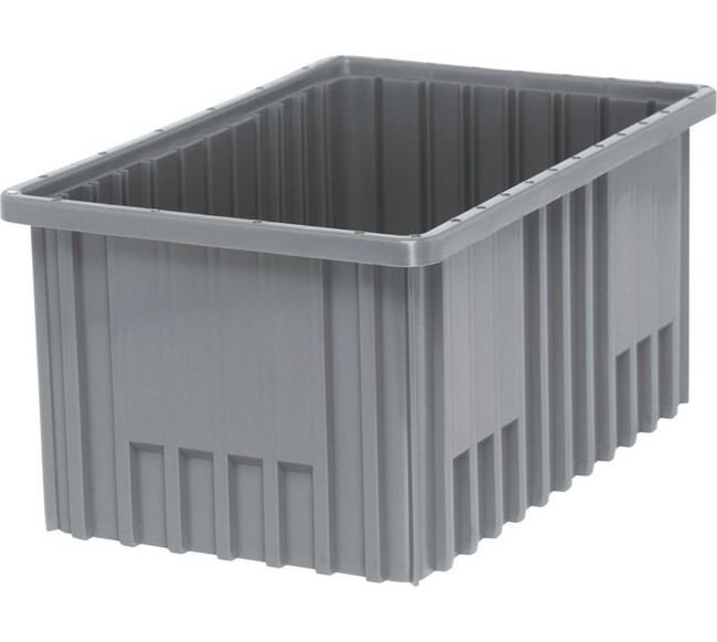 Gray Dividable Grid Container - 16.5 x 10.875 x 8 Inches - Image 1