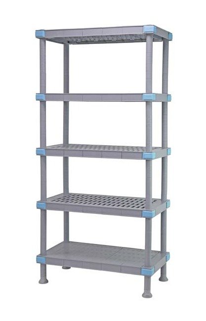 Millenia 5-Tier Vented/Solid Shelving Unit 24x54x74 - Image 1