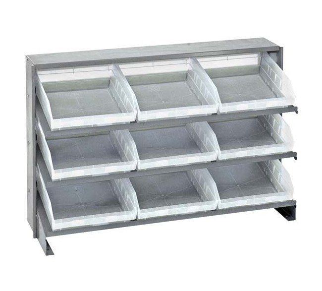 Industrial Heavy Duty Shelving Unit with Sloped Shelves - Image 1