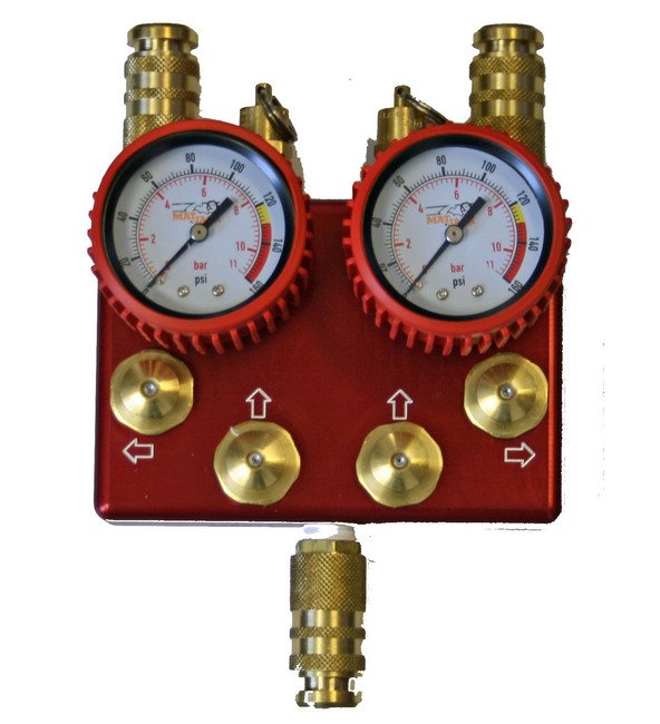 Matjack Dual Push Button Deadman High Pressure Control with Safety Couplers - Image 1