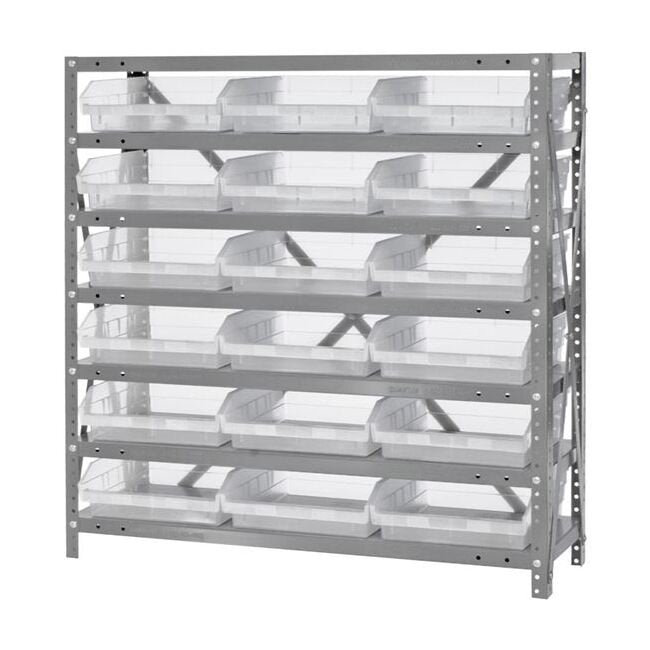 Industrial Heavy Duty Clear-View Bin Shelving System - Image 1