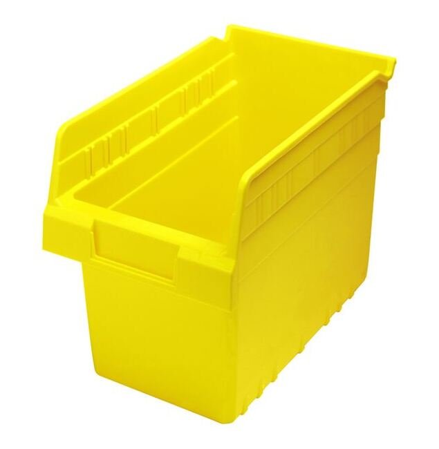 Yellow Shelf Bin 11-5/8In X 6-5/8In X 8In - Image 1