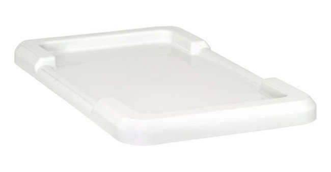 White Cross Stack Tub Lid for Efficient Material Handling - Image 1