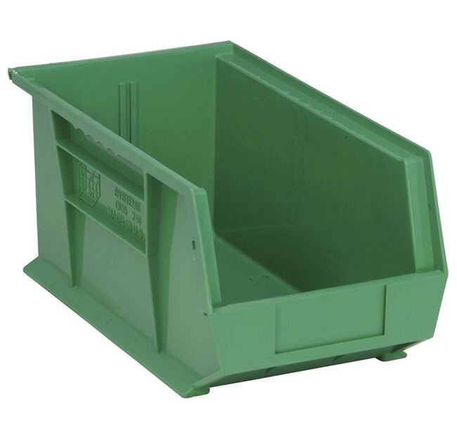 Green Ultra Stack & Hang Bin 14-3/4" x 8-1/4" x 7" - Image 1