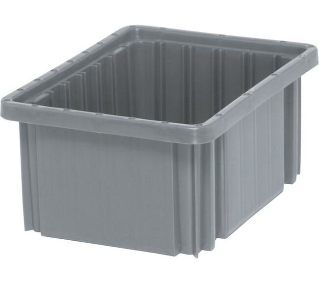 Gray Dividable Grid Container 10-7/8In X 8-1/4In X 5In - Image 1