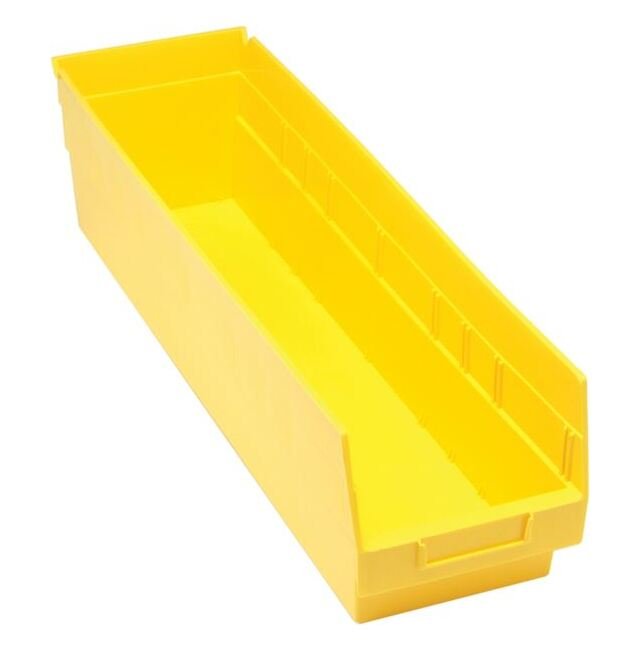 Yellow Shelf Bin 23-5/8In X 6-5/8In X 6In - Material Handling Bins - Image 1