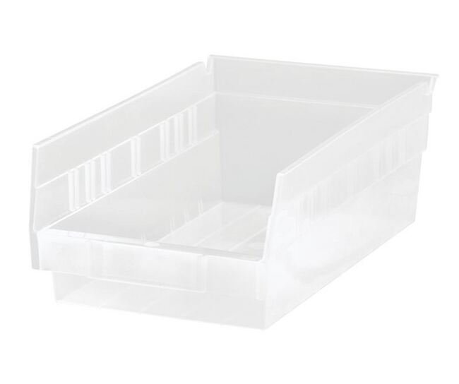 Clear Shelf Bin 11-5/8In X 6-5/8In X 4In - Image 1