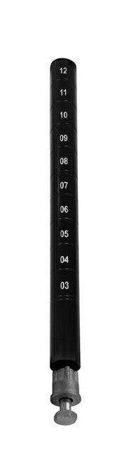Black Epoxy Shelving Post 86-Inch - Image 1