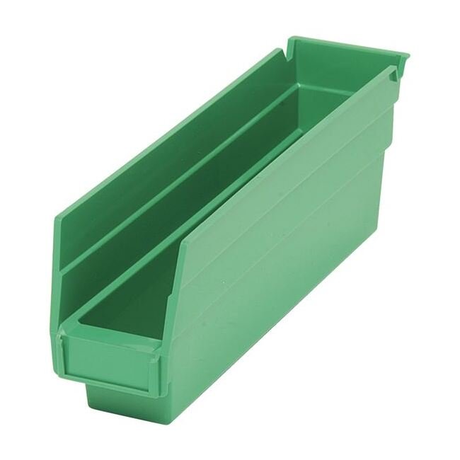 Green Shelf Bin 11-5/8" X 2-3/4" X 4" - Image 1