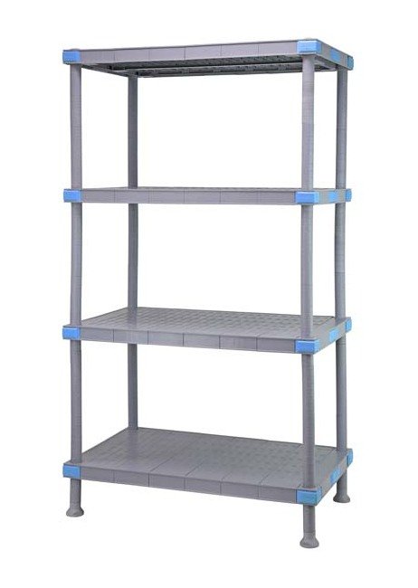 Quantum Millenia Solid Shelving Unit 4-Tier 24x42x62 - Image 1