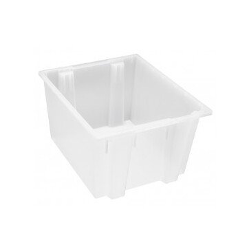 Clear Stack & Nest Tote 23-1/2" x 19-1/2" x 13" - Image 1