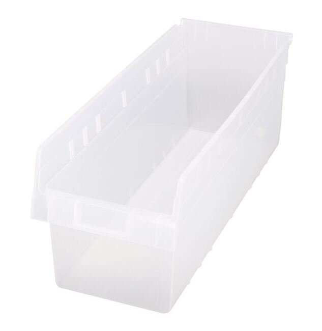 Clear Shelf Bin - 23-5/8" x 8-3/8" x 8" - Image 1