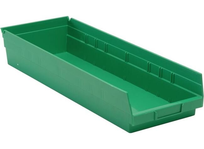 Green Shelf Bin 23-5/8In X 8-3/8In X 4In - Image 1