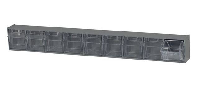 Gray Tip Out Bin for Efficient Material Handling - Image 1