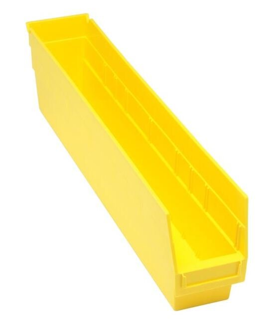 Yellow Shelf Bin - Heavy-Duty Storage Solution - Image 1