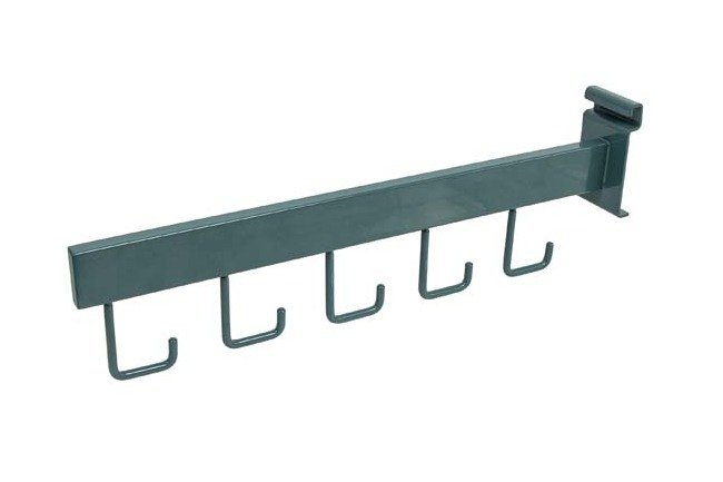 Heavy-Duty Grid 5 Hook Arm for Shelving - Image 1