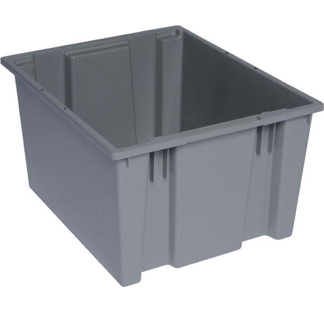 Gray Stack & Nest Tote - 19-1/2in x 15-1/2in x 13in - Image 1