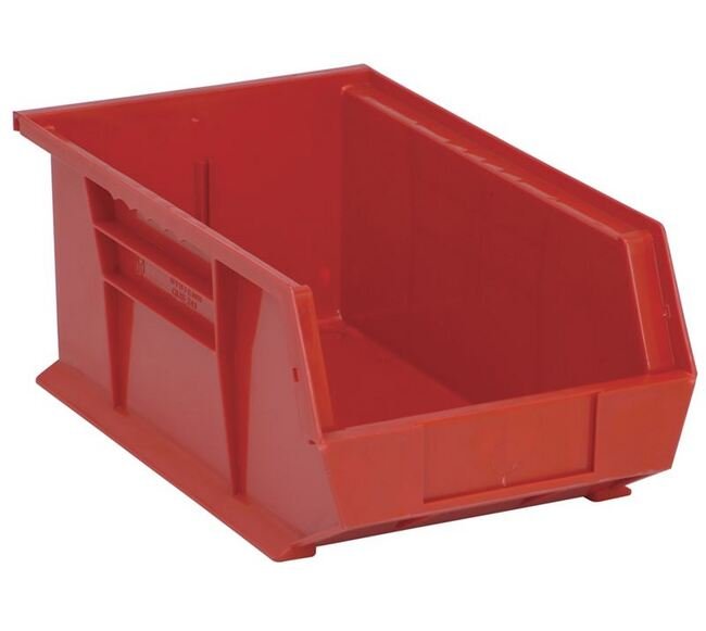 Red Ultra Stack & Hang Bin 13-5/8" x 8-1/4" x 6" - Image 1
