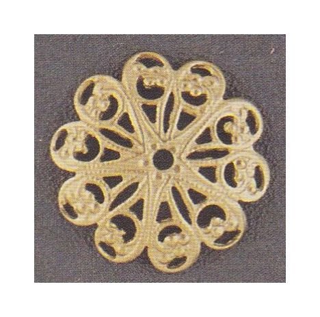 Metal Bead Cap Jewelry Findings Set, Base & Precious Metals, Assorted Sizes & Designs - Image 1