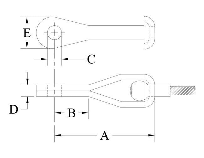 Military Grade Strap Eye End NAS1435-E - Image 2