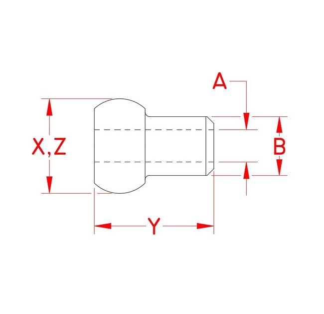 Mil. Spec Single Shank Ball - Stainless Steel Swage Fitting - Image 2
