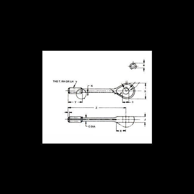 Stainless Steel Eye End Turnbuckle Clip Locking MS21255C - Image 2
