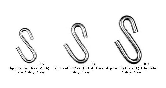 Cadmium Plated Steel S Hook, 9/32" Diameter - Image 3