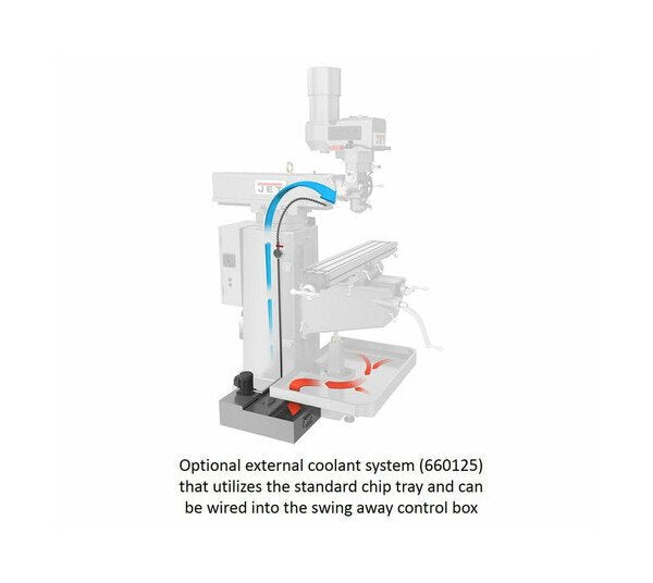 JET JTM-949EVS Milling Machine with Newall DP700 DRO - Image 5