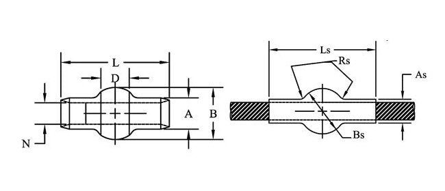 Stainless Steel Double Shank Balls MS20663 for Wire Rope Crimping - Image 2