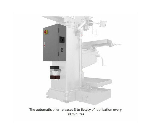 JET Milling Machine JTM-949EVS with 3-Axis DRO, Power Feed, Air Powered Draw Bar - Image 5