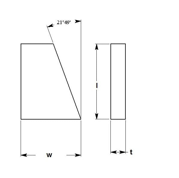 General Shape Cutting Tool Insert - 0.202/0.212 in Thickness - Image 1
