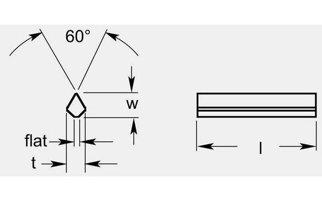 Professional Ski Runner Set, Length 1.235 / 1.265 in - Image 1